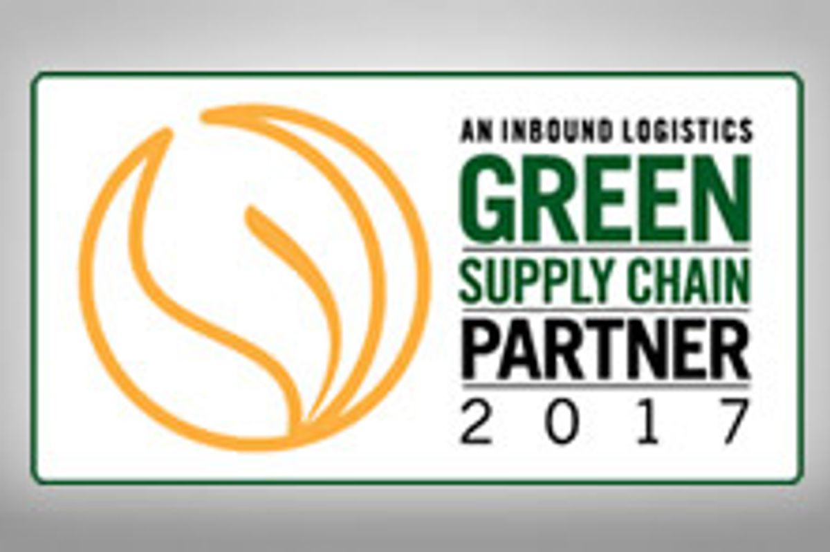 Inbound Logistics Selects Penske as 2017 Green Supply Chain Partner