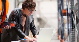 Man using a computer