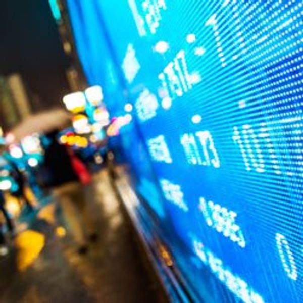 Market data screen