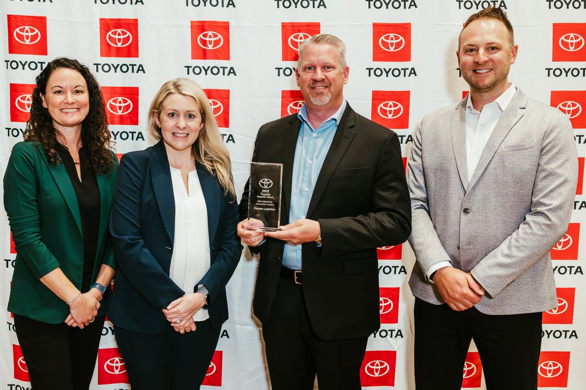Penske Logistics is the recipient of a 2025 Manufacturing Innovation Award from Toyota North America. The award was handed out at Toyota’s supplier conference, in recognition of Penske’s dedicated contract carriage solutions.